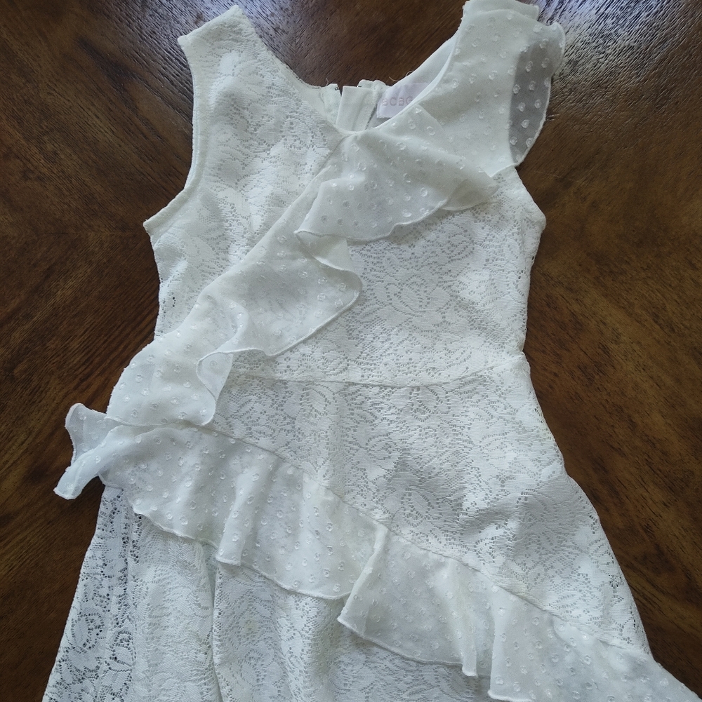 BCBG White Lace Kids Casual Dress